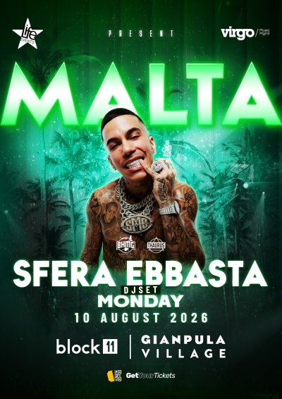 SFERA EBBASTA LIVE in Malta at Gianpula Village